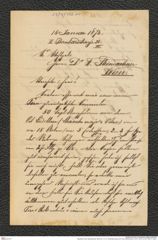Nachlass Franz Steindachner, Brief von J. D. E. Schmeltz (junior) an Franz Steindachner (15.01.1874), Inv.Nr. 456.01, Seite 1